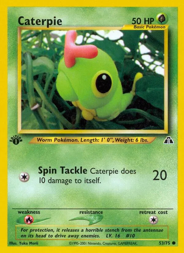 Caterpie - Neo Discovery (N2) Non First Edition