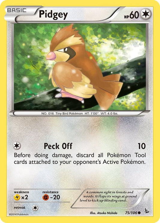 Pidgey - XY Flashfire (FLF) - Reverse Holo