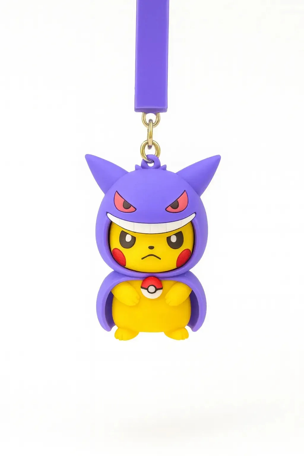 Pikachu with Gengar Poncho Keychain