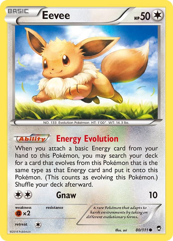 Eevee - XY Furious Fists (FFI) - Reverse Holo