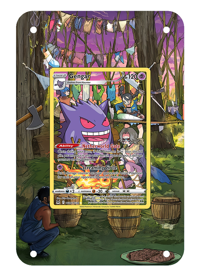 Gengar Extended Art with Magnetic Acrylic Frame [No Card]
