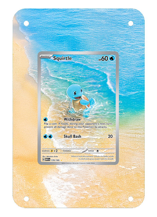 Squirtle 151 Extended Art with Magnetic Acrylic Frame [No Card]