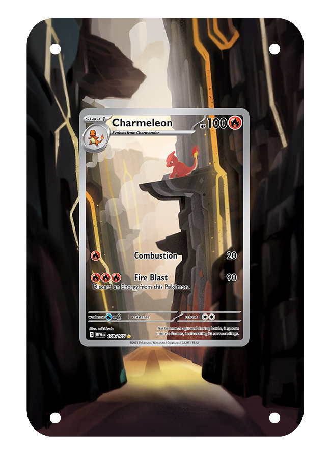 Charmeleon 151 Extended Art with Magnetic Acrylic Frame [No Card]