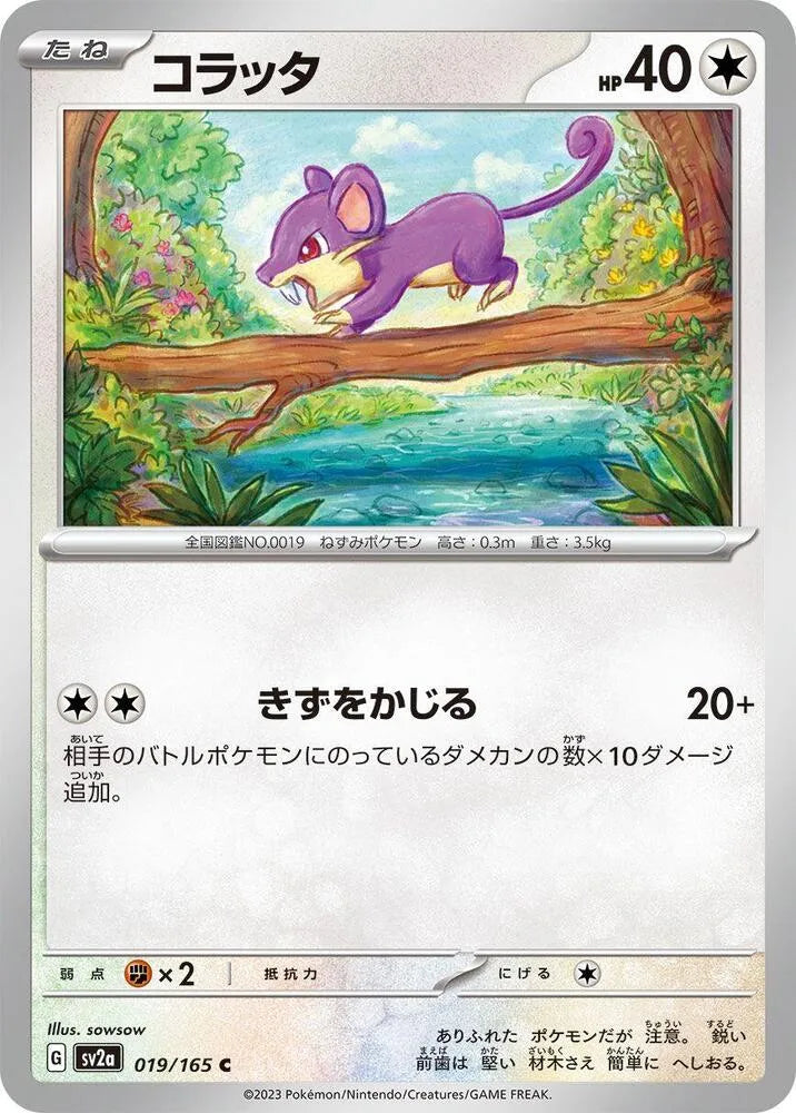 Rattata- SV2a: Pokemon Card 151 (SV2a) Magikart Rattata- SV2a: Pokemon Card 151 (SV2a) Magikart