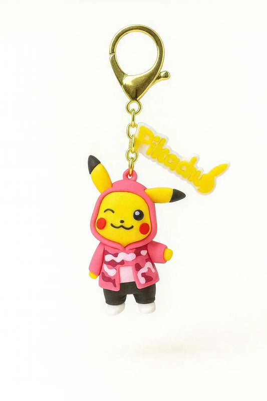 Rockstar Pikachu Keychain