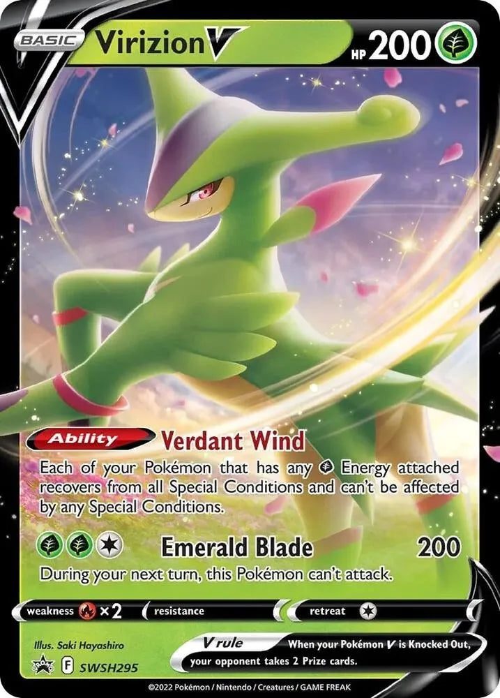 Virizion V - SWSH295 - SWSH: Sword & Shield Promo Cards (SWSD)
