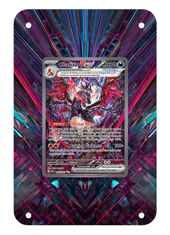 Shiny Charizard Extended Art with Magnetic Acrylic Frame [No Card]